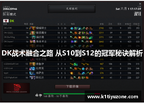 DK战术融合之路 从S10到S12的冠军秘诀解析